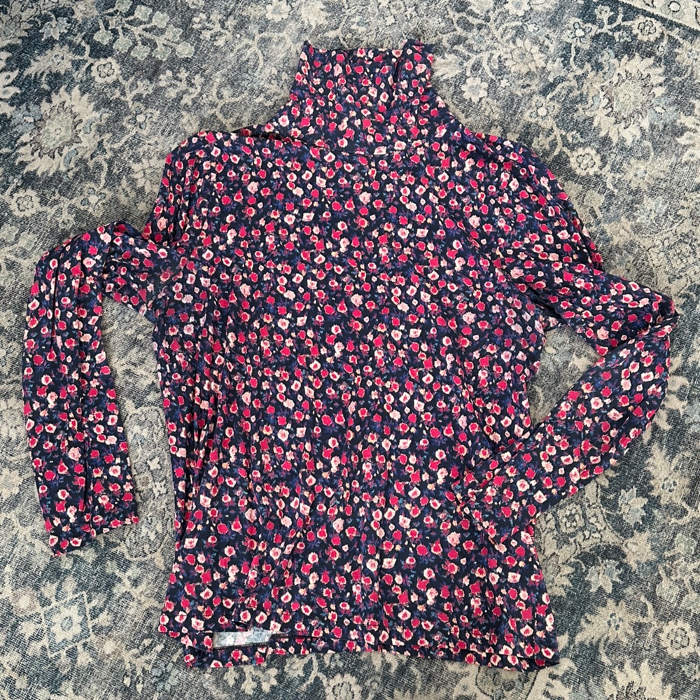 J Crew Tissue Turtleneck Long Sleeve Tee